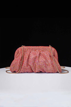 Rhinestone Clutch Crossbody Bag