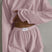 Arolora hollow-long-sleeve-shorts-slit-two-piece-set