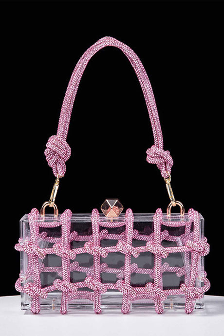 Rhinestone Clear Shoulder Bag