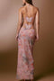 Halterneck Butterfly Backless Midi Dress
