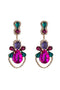 Rhinestone Hollow Drop Earrings