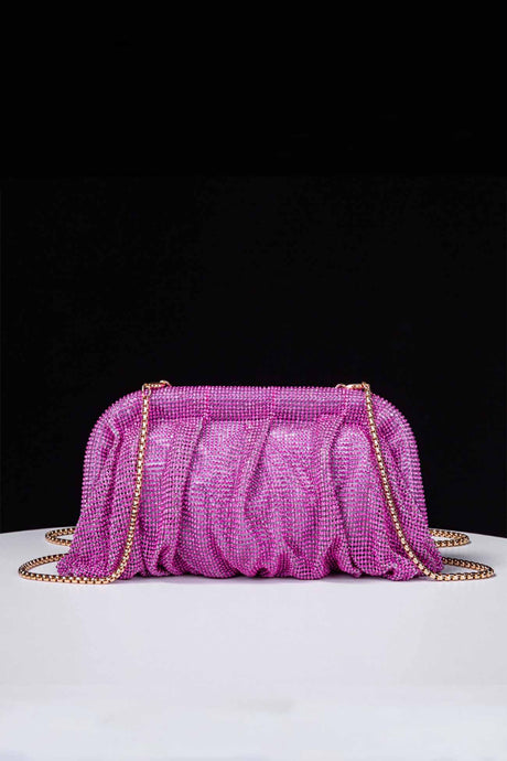 Rhinestone Clutch Crossbody Bag