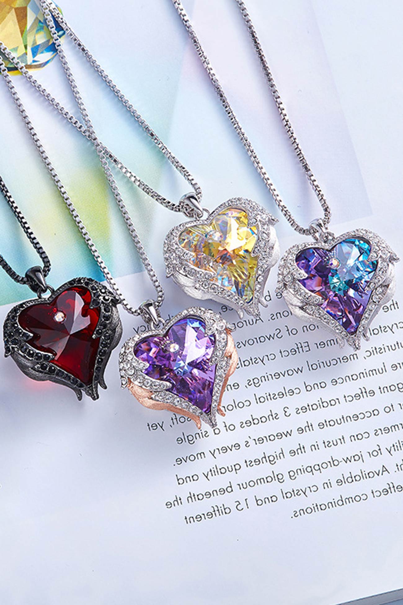 18K Crystal Angel Wing Necklace – Love Stylize