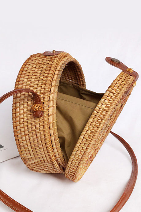 Bali Rattan Straw Handmade Crossbody Bag
