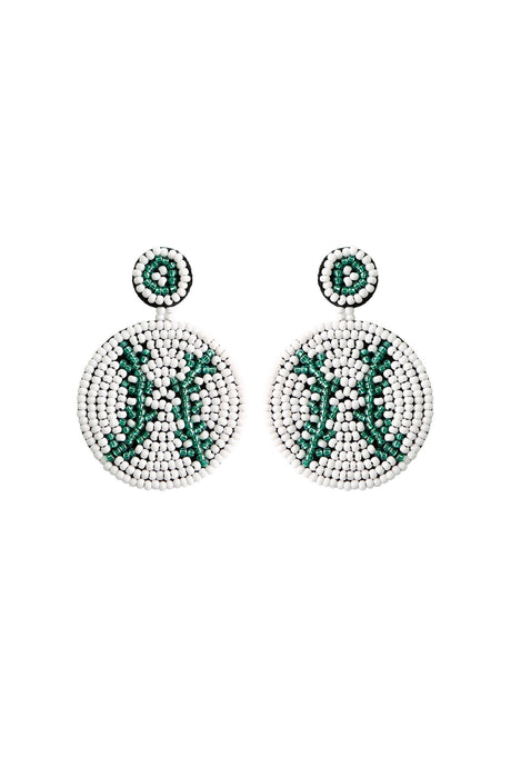 Bohemia Baseball Beaded Earrings