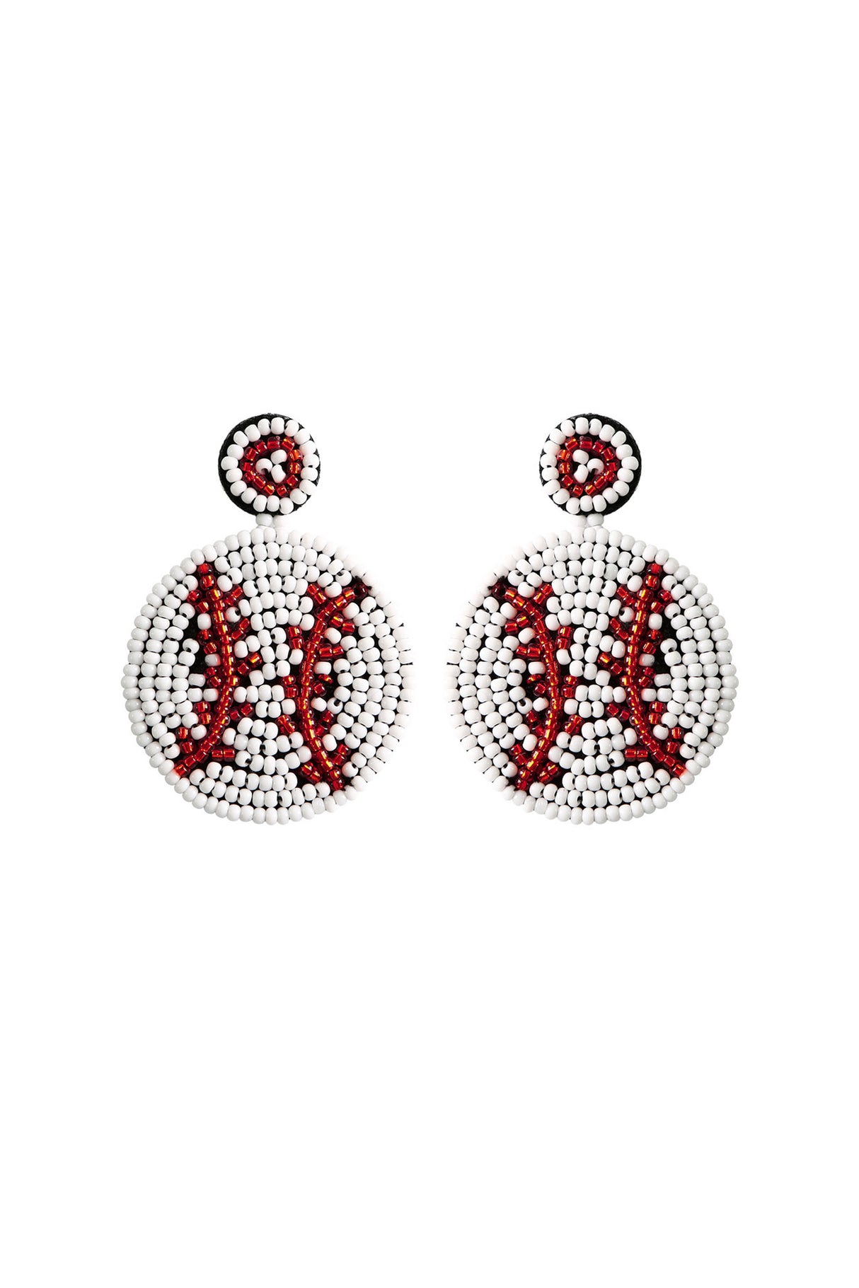 Bohemia Baseball Beaded Earrings