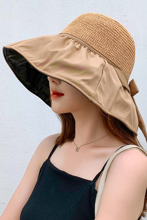 Bow Ties Wide Brim Sun Hat UPF50+