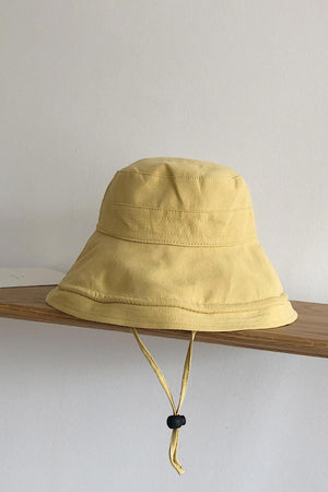 Solid Color Wide Brim Bucket Hat