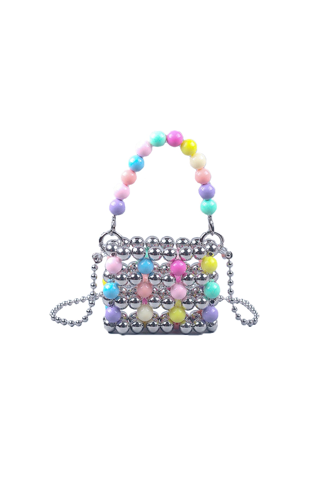Colorful Hollow-out Handmade Beaded Crossbody Bag