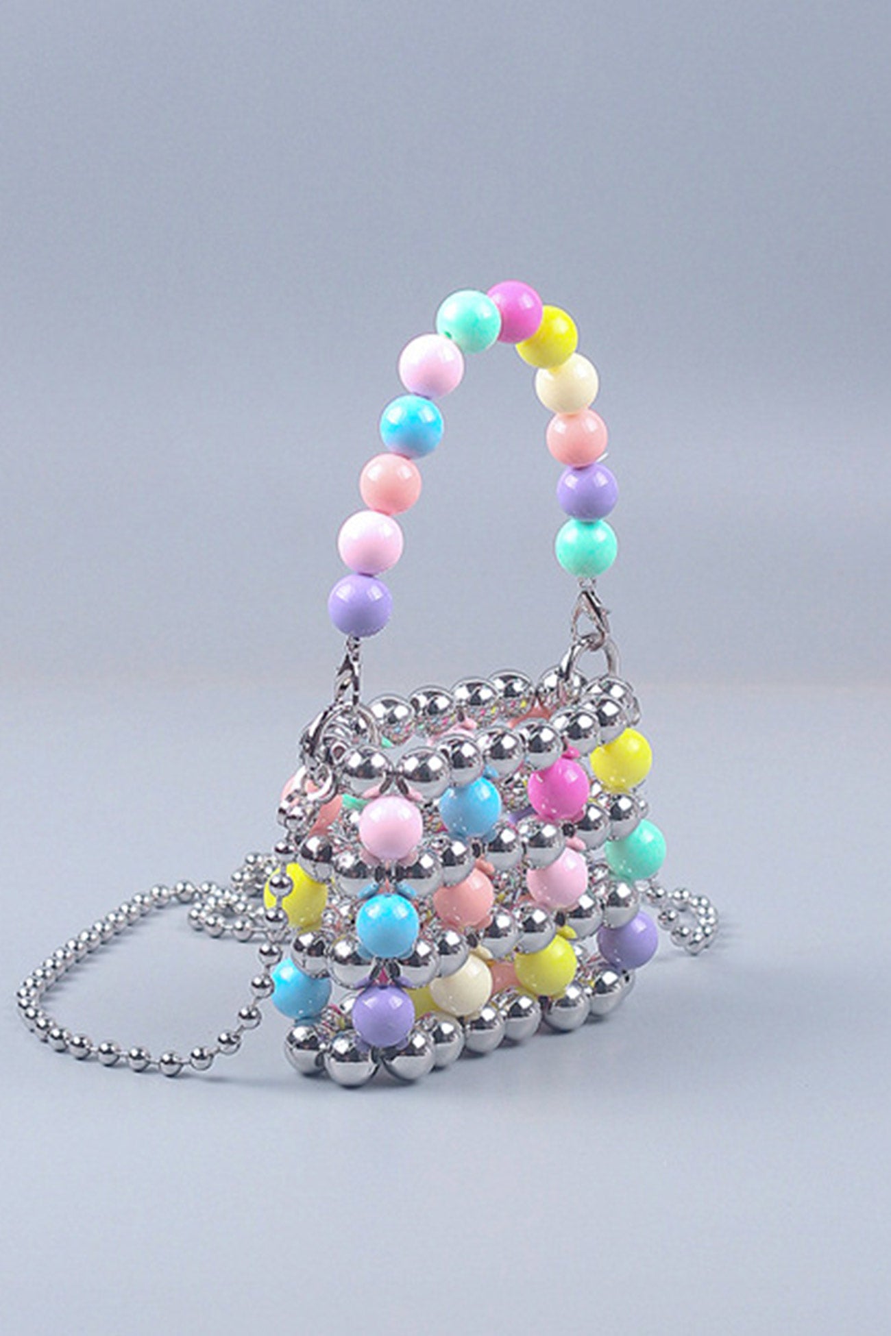 Colorful Hollow-out Handmade Beaded Crossbody Bag