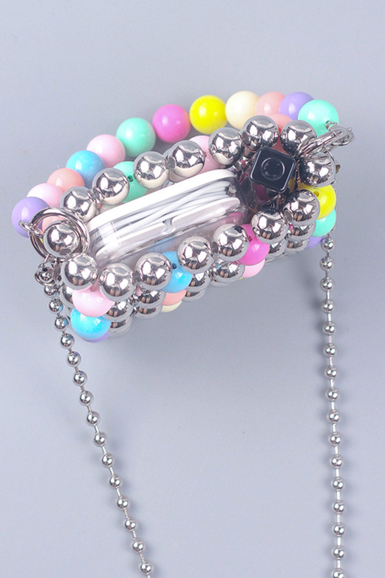 Colorful Hollow-out Handmade Beaded Crossbody Bag