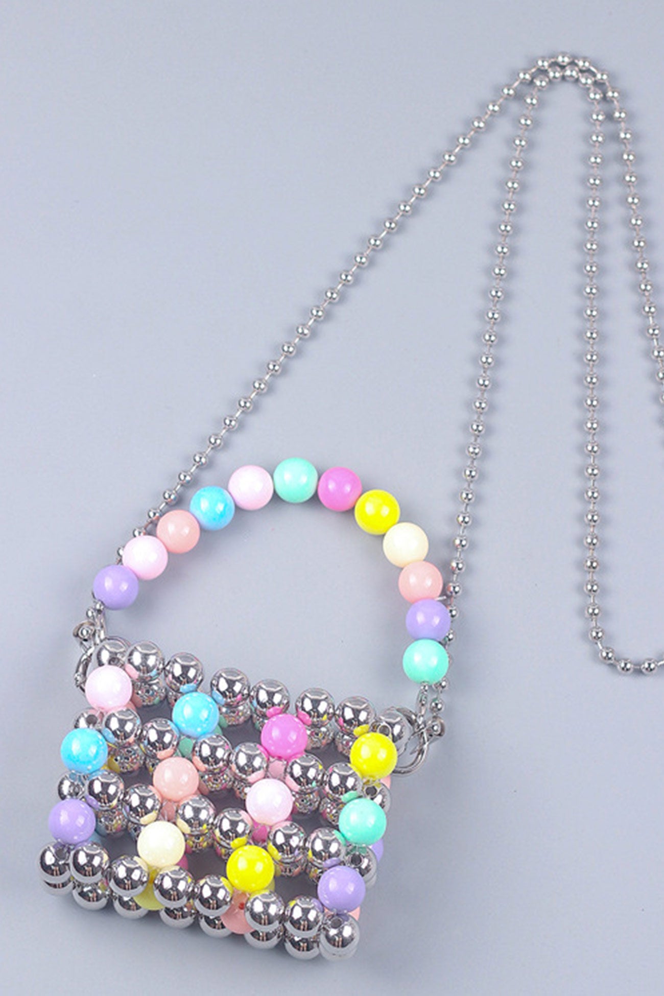 Colorful Hollow-out Handmade Beaded Crossbody Bag