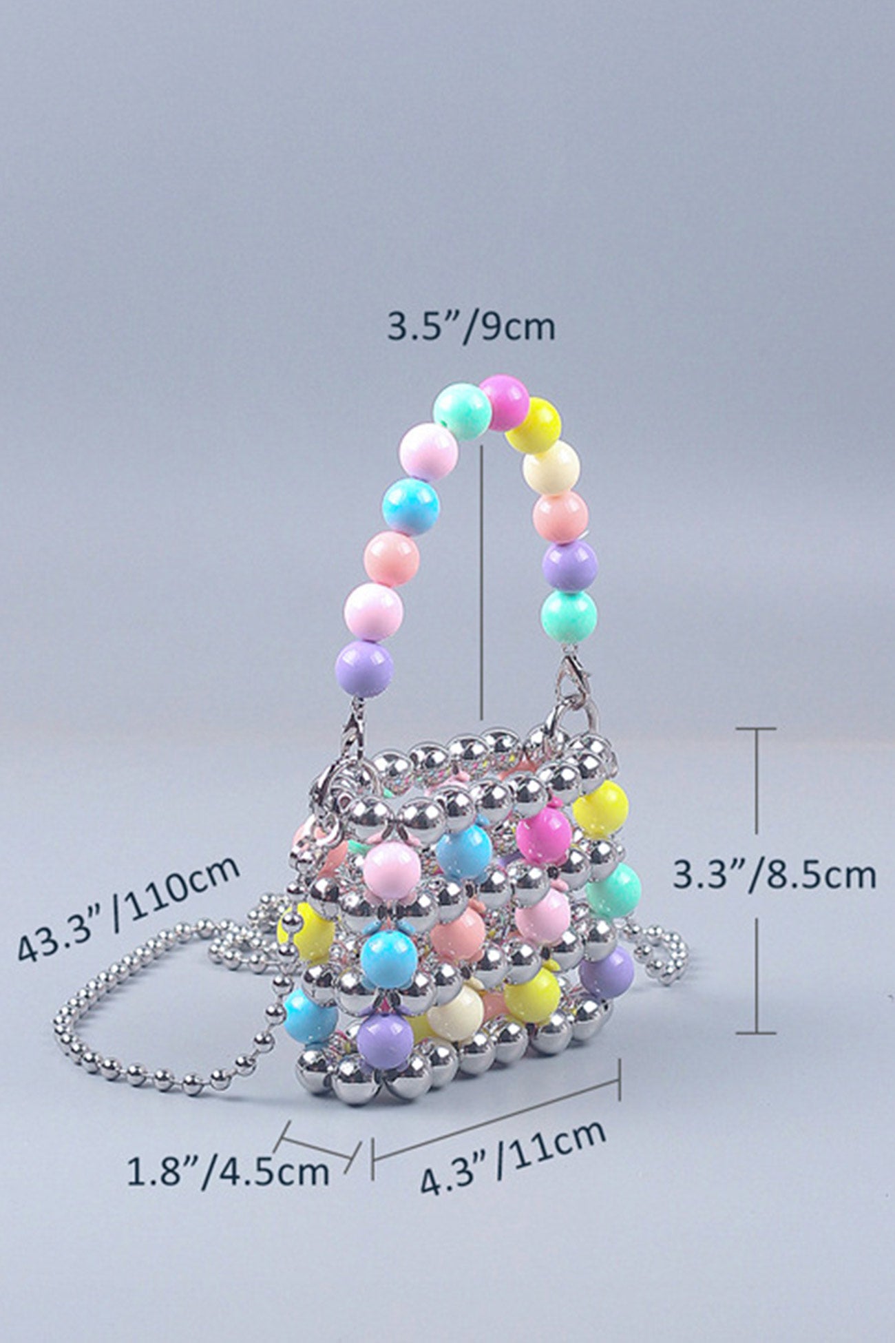 Colorful Hollow-out Handmade Beaded Crossbody Bag