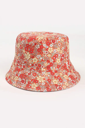Daisy Print Reversible Bucket Hat