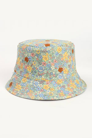 Daisy Print Reversible Bucket Hat