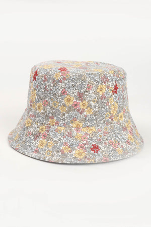 Daisy Print Reversible Bucket Hat