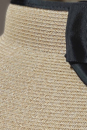 Foldable Bow Ties Straw Hat