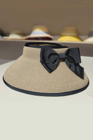 Foldable Bow Ties Straw Hat