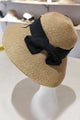 Foldable Wide Brim Bow Ties Straw Hat