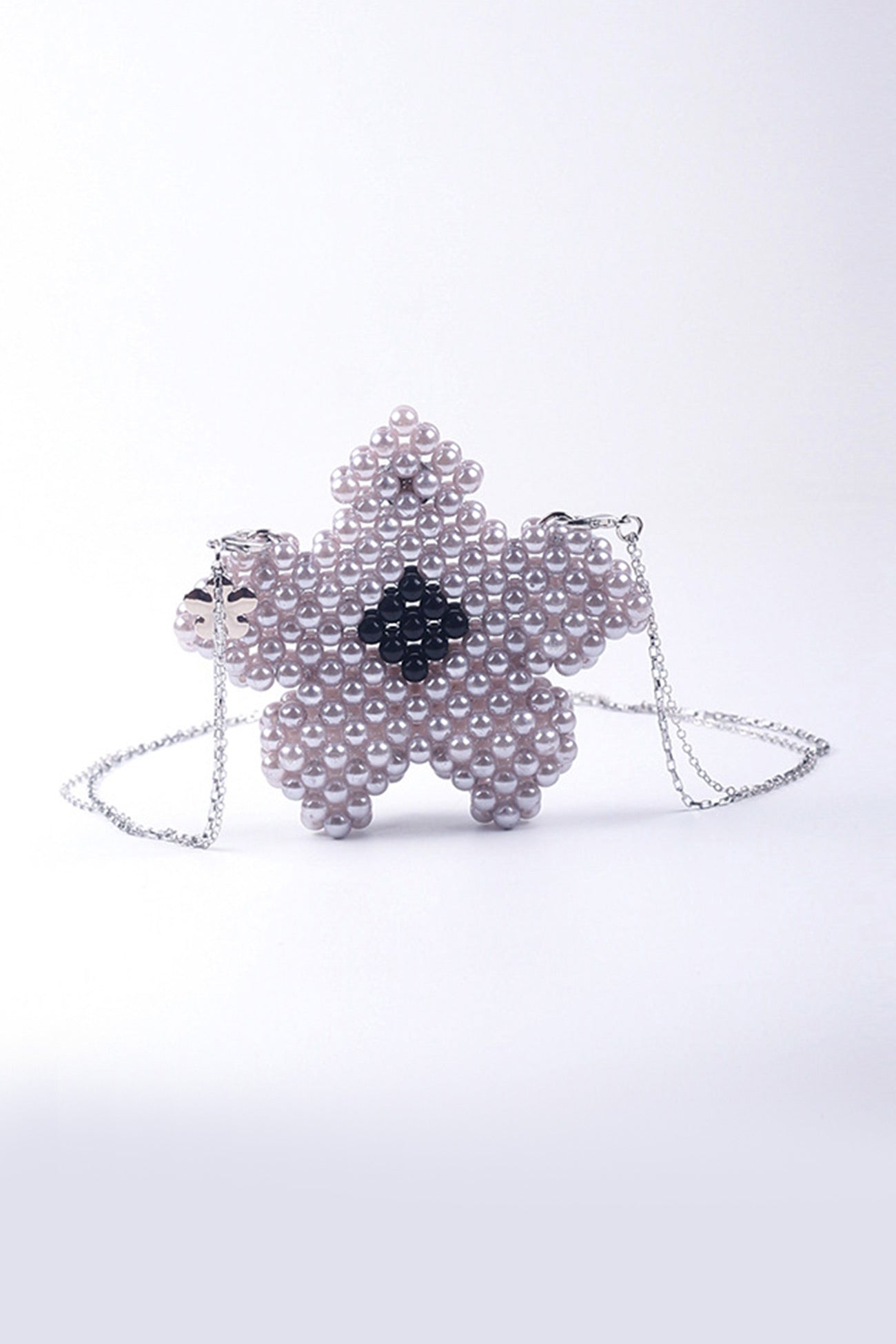 Handmade Pentagonal Beaded Crossbody Bag