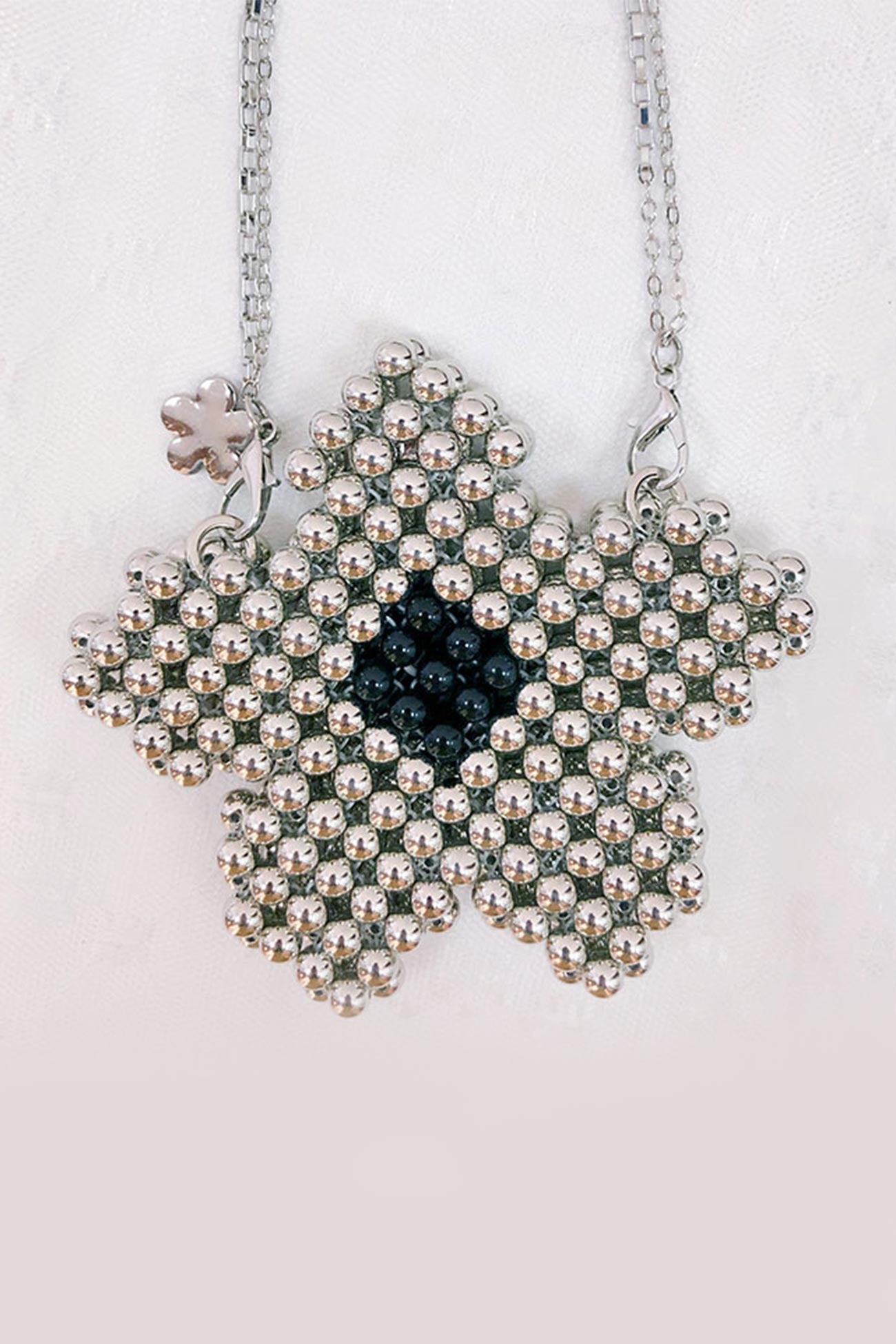 Handmade Pentagonal Beaded Crossbody Bag
