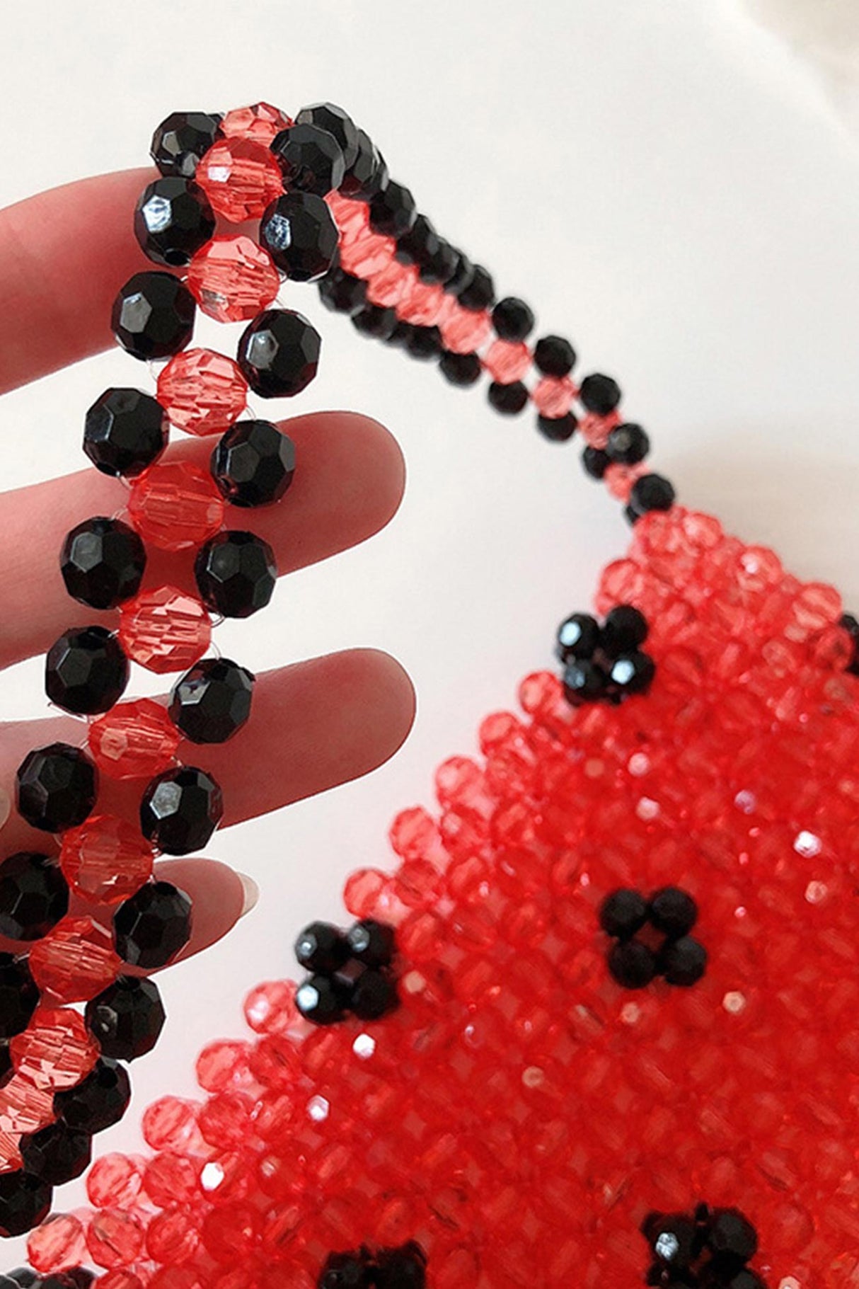 Handmade Watermelon Beaded Bag