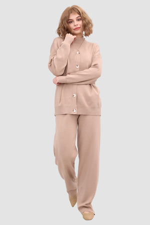 Knit Crop Tank Top & Pants & Robe