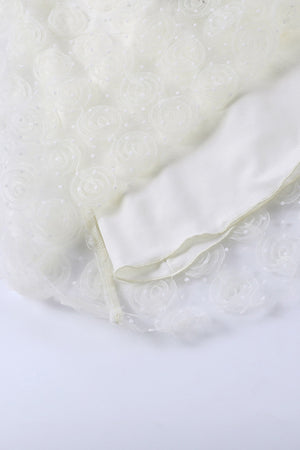Lace Floral Corset Backless Babydoll Dress