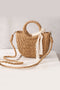 Lace Bow Handmade Straw Bag