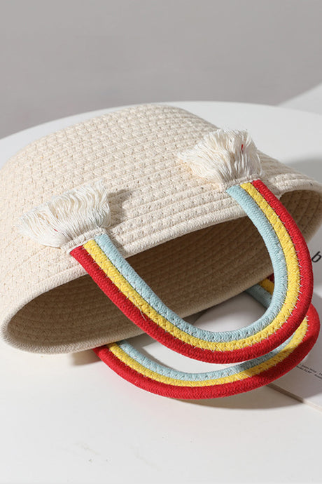 Rainbow Cloud Braided Handbag