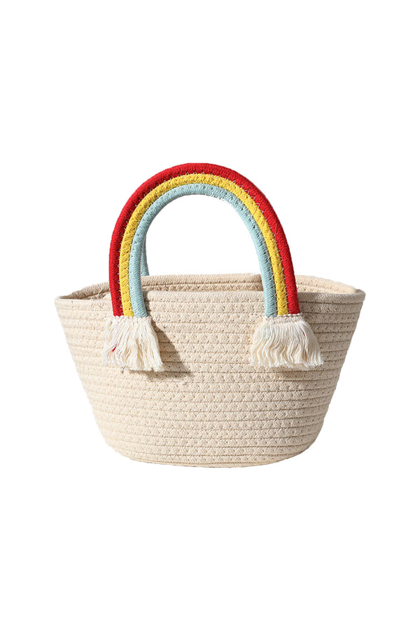 Rainbow Cloud Braided Handbag