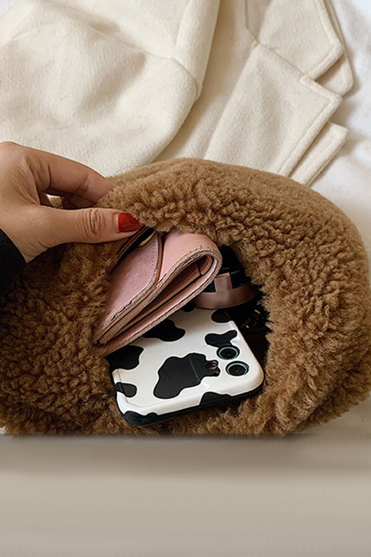 Cute Donuts Plush Handbag