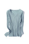 Round Neck Layer Rib Cardigan