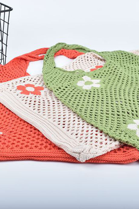 Small Flower Hollow-out Crochet Bag