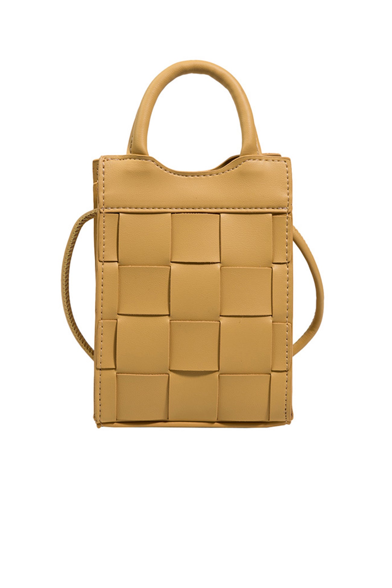 Solid Color 2-Way Woven Bag