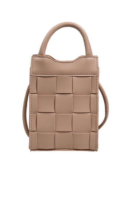 Solid Color 2-Way Woven Bag