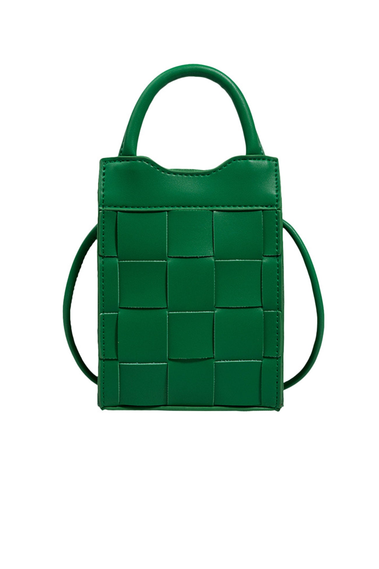 Solid Color 2-Way Woven Bag