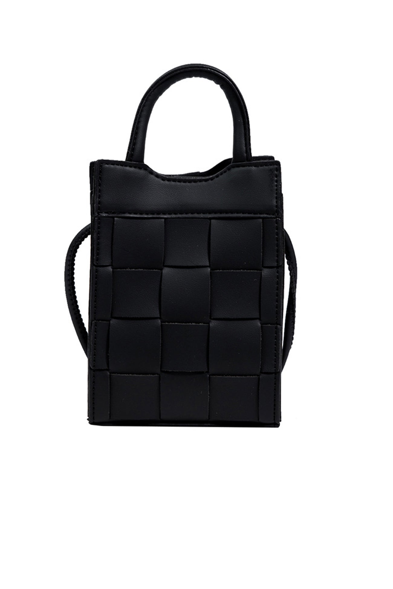 Solid Color 2-Way Woven Bag