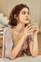 Solid Color Cardigan Long Pants Loungewear Three-piece Outfit
