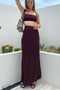 Solid Color Knit Vest Pleated Skirt Suits
