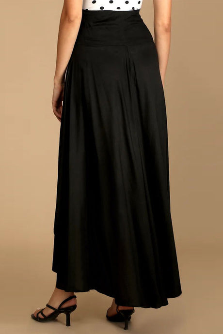 Solid Color Ruffled Irregular Skirts