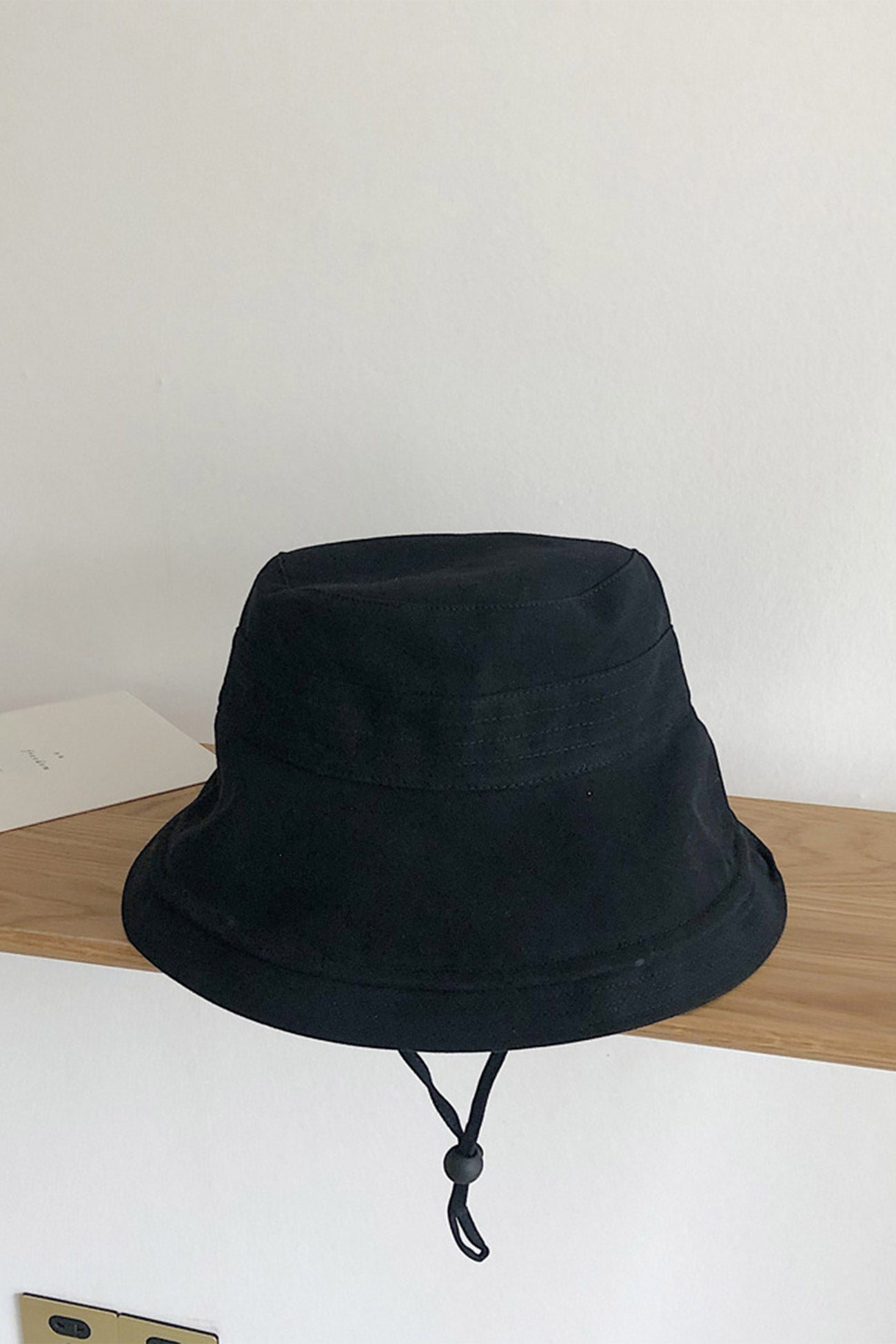 Solid Color Wide Brim Bucket Hat