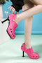 Solid Color High Heel Clog