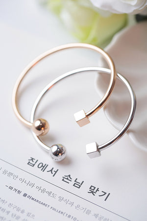 Square Circle Minimalist Bracelet