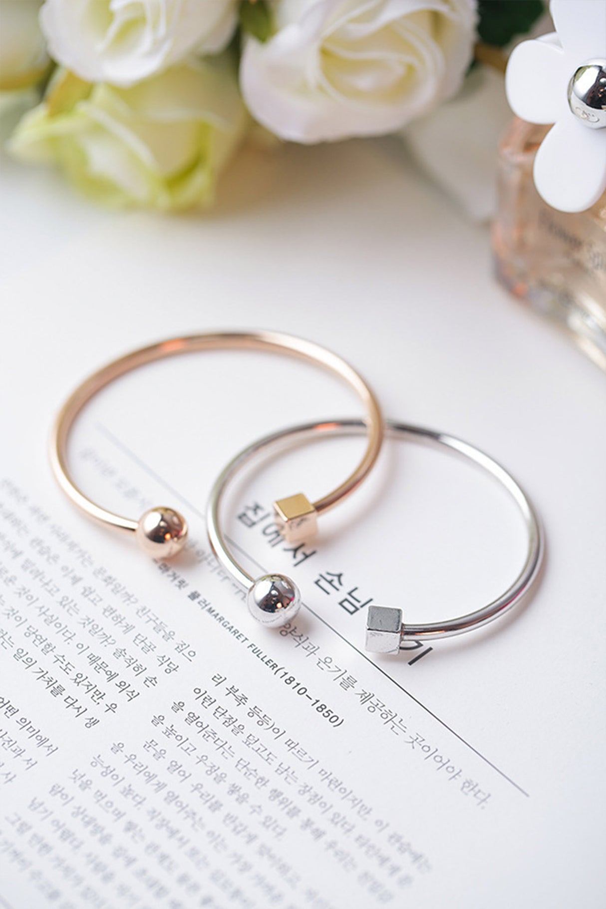 Square Circle Minimalist Bracelet
