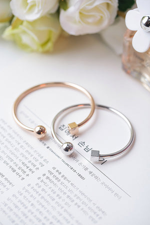 Square Circle Minimalist Bracelet