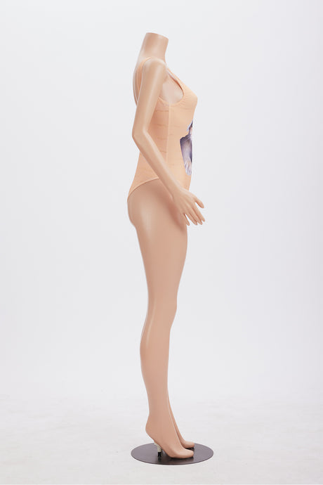 Hiding Cat Print One Piece Swimsuit