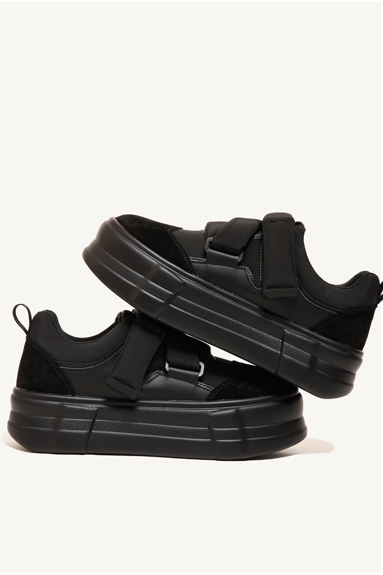 Chunky Platform Sneakers - Black
