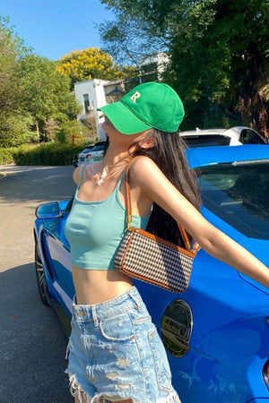 Letter R Embroidered Baseball Cap